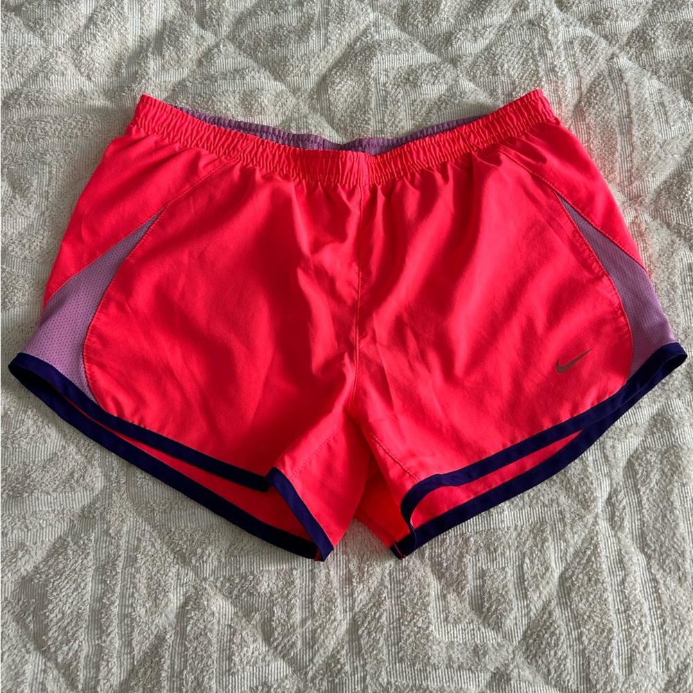 Nike Gray and Pink Athletic Shorts